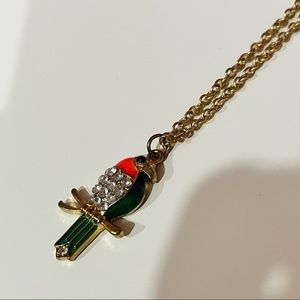 Tropical Bird Pendant Necklace